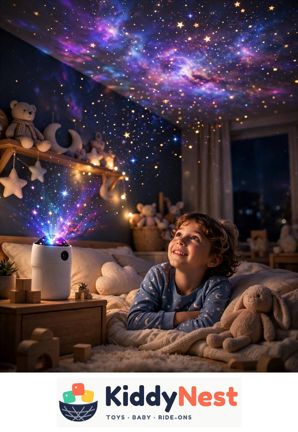 Astronaut Galaxy Star Projector - KiddyNest
