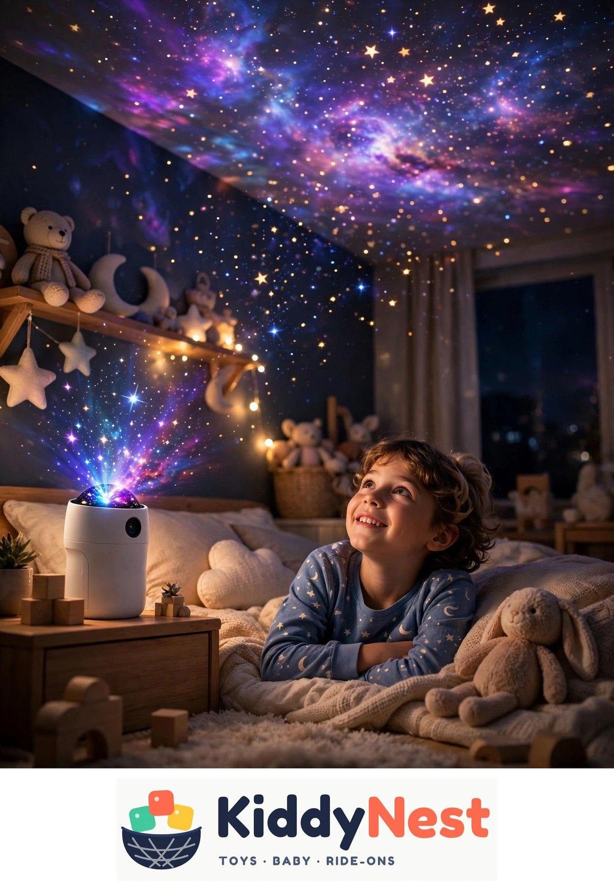 Astronaut Galaxy Star Projector - KiddyNest