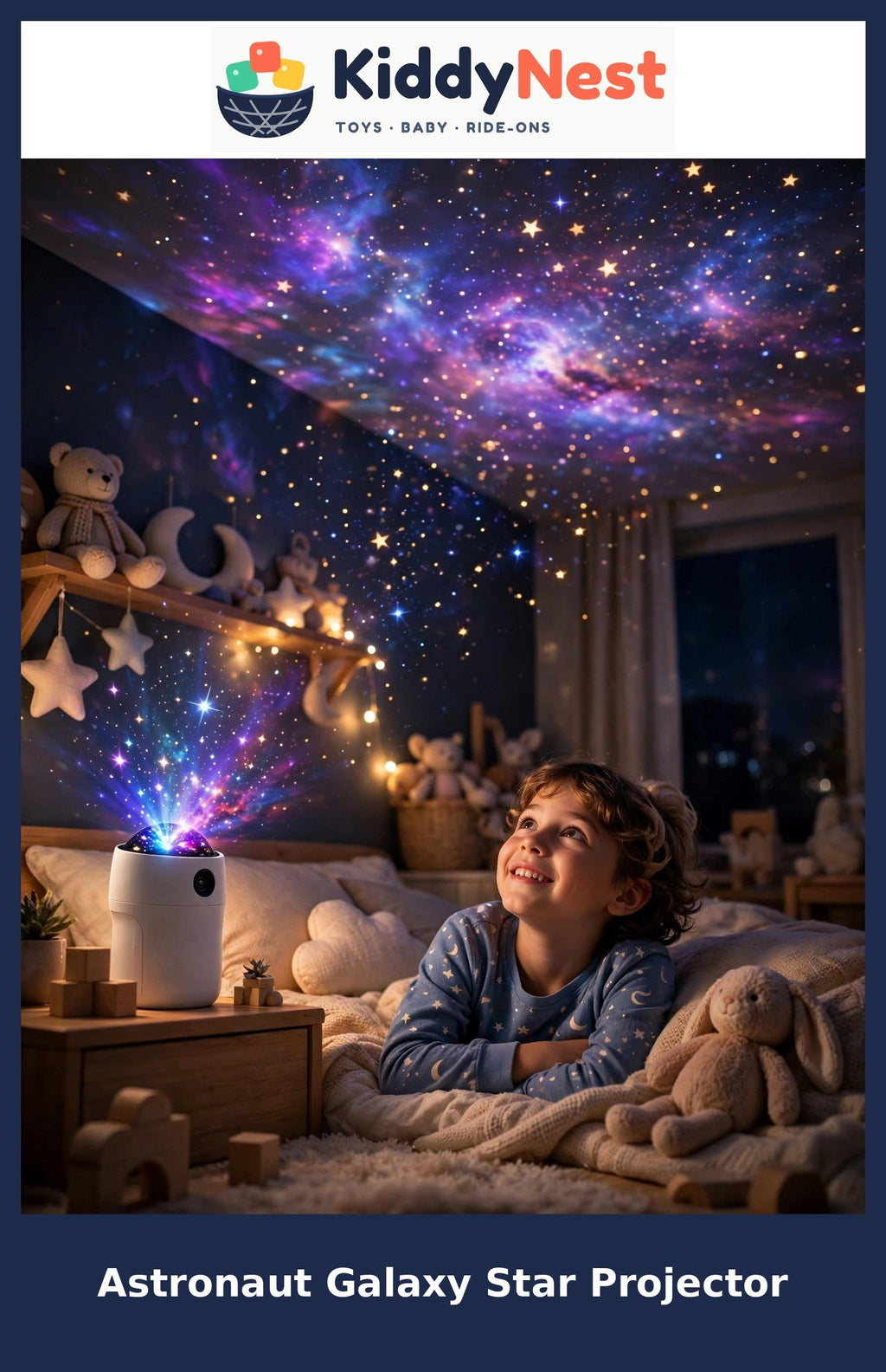Astronaut Galaxy Star Projector - KiddyNest