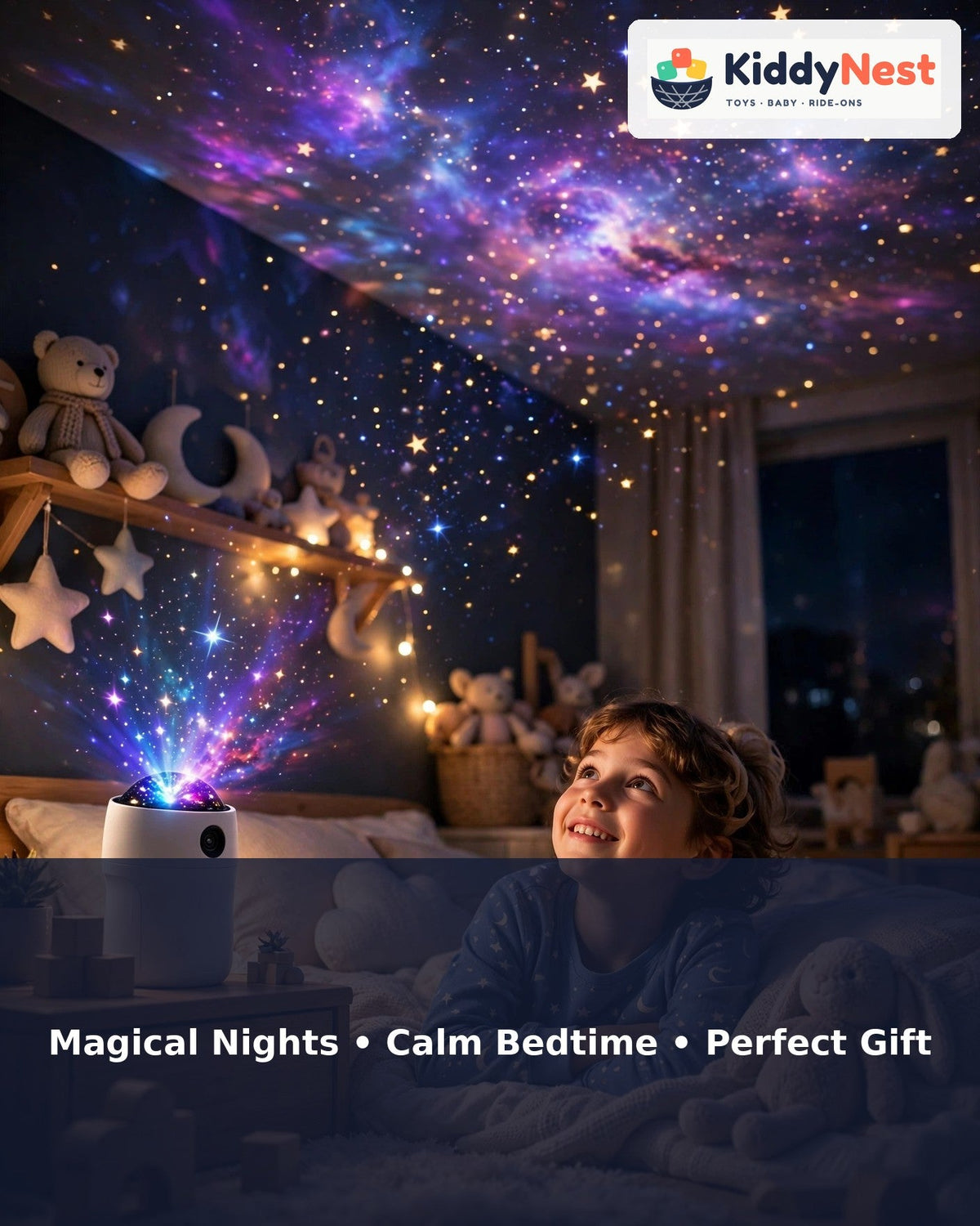 Astronaut Galaxy Star Projector - KiddyNest