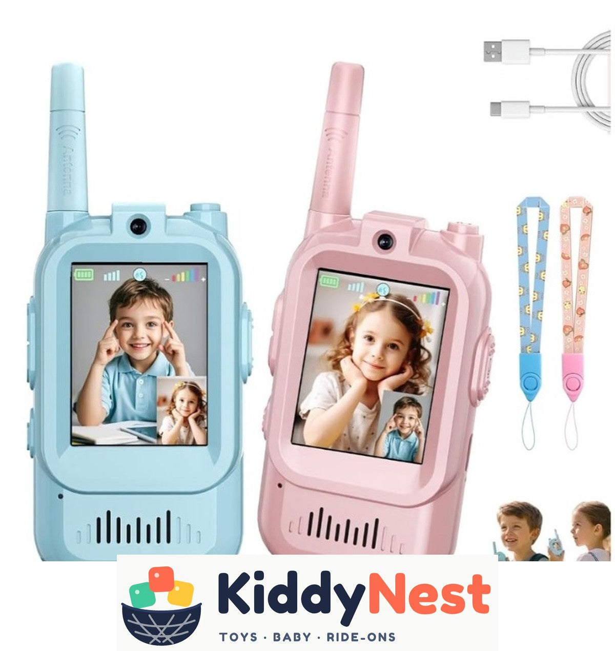 Video Walkie Talkies for Kids 2-Pack - KiddyNest